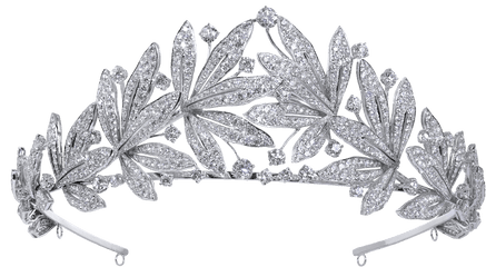 Diamond Tiara Royal Jewels - Floral Wreath Diamond Tiara Png