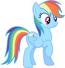 Lularoe Unicorn Png - Rainbow Dash With A Ponytail