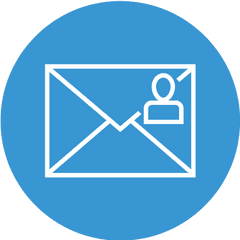 Continuing Advocacy With The Usps - Blue Envelope Icon Png