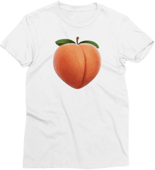 I Love Peach Emoji Shirt - Nectarine Png