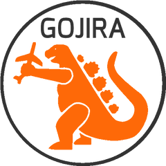 Gojira - Stencil Godzilla Png