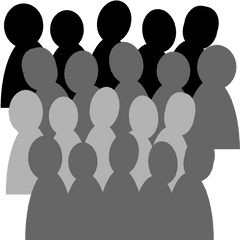 Crowds Silhouette - Cartoon Png