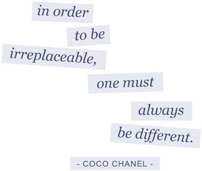 Younique - Word Art Coco Chanel Quote Graphic By Melo Grapedistrict Png