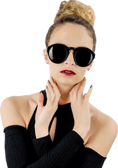 Bespoke Eyeglass Frames - Women With Sunglasses Png