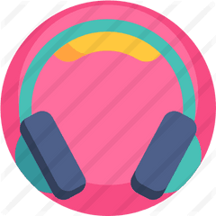 Headphones - Free Technology Icons Pink Headphone Png Icon