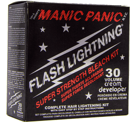 Flash Lightning Bleach Kit - 30 Volume Cream Developer Manic Panic Flash Lightning Png