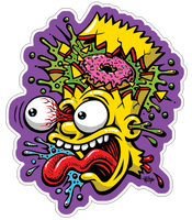 Arts Flower Art Bart Visual Drawing Simpson - Free PNG