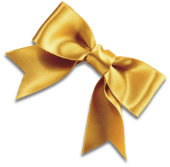 Gold Ribbon Bow Transparent Png - Gold Ribbon Vector Png