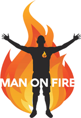 Clip Art Free Stock Manonfire - Man On Fire Cartoon Png Victory Arms