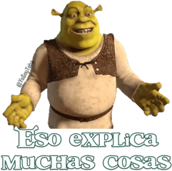 Shrek 1 - Stickers De Shrek Png