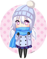 Winter - Anime Chibi Girl Winter 900x1087 Png Clipart Cute Anime Girl Winter Chibi