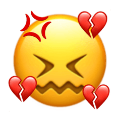 Iphone Broken Heart Emoji Png - Custom Emoji