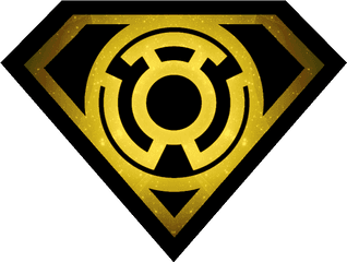 Yellow Lantern Corps Symbol - Yellow Lantern Superman Symbol Png