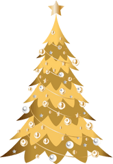 Arbol Navideo Dorado Png Christmas Tree - Clip Art Library Christmas Tree