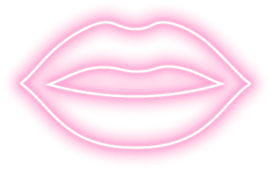 Neon Emoji Library - Lipstick Png