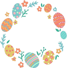 Download Easter Eggs Border Png Pic - Easter Egg Border