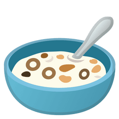 Bowl Of Cereal Emoji Png Image With No - Cereal Bowl Clipart Png