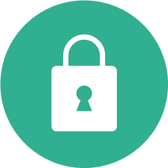 Green Lock Privacy Safe Secure Security Png Circle