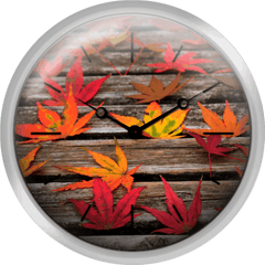 Japanese Maple Leaves - Wall Clock Png