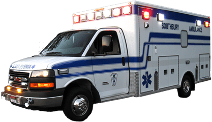 Ambulance - Ambulance With Lights On Transparent Png