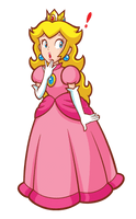 Pink Flower Peach Mario Super Princess - Free PNG