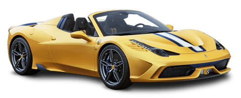 Ferrari Yellow HQ Image Free - Free PNG