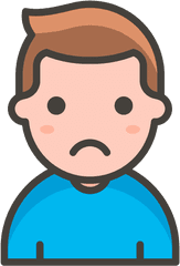 Man Frowning Emoji - Clipart Singer Png