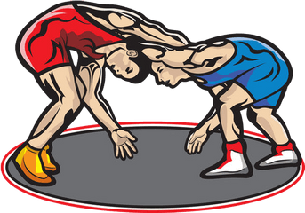 Maspeth High School - Wrestling Cartoon Png