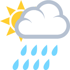 Email Sms - Rain And Sun Emoji Png