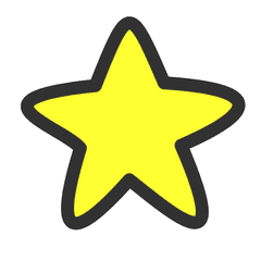 Black - Star Clipart Png