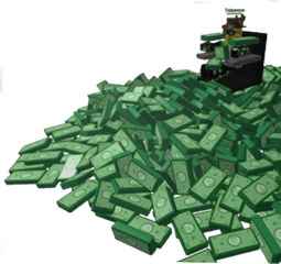 Download Money Pile Png - Roblox Money Full Size Virtual Currency In Roblox