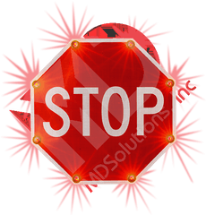 Solar Stop Sign - Graphic Design Png