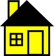 Transparent Free Download Clip Art - Yellow House Clipart Png