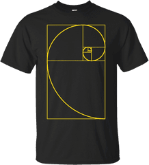 Golden Ratio Spiral T - Shirt Fibonacci Spiral Tee Shirt Ohio State Funny Shirt Png