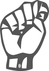 Useful For Developer Bathroom Sign Language Clipart - American Sign Language Letter T Png