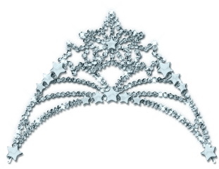 Download Quinceanera Crown Clipart Banner Black And White - Tiara Transparent Background Png