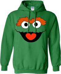 Sesame Street Oscar The Grouch Face - Beatles Hoodie Png