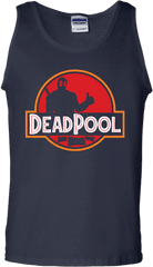 Deadpool Jurassic World Logo Tank Top - Active Tank Png