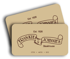 Frankie And Johnnieu0027s Gift Cards - Horizontal Png