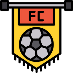 Free Football Club Flag Icon Of Colored Outline Style - For Soccer Png