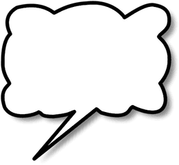 Talking Bubble Clipart - Cloud Shapes Clip Art Png