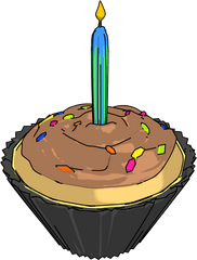 Birthday Party Cupcake Png Clipart - Cupcake