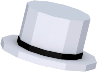 White Top Hat - White Top Hat Png