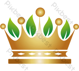 Crown Leaf Logo - Solid Png