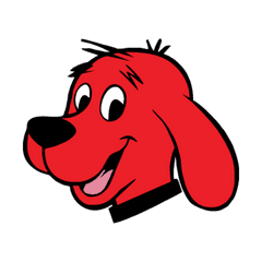 Clifford The Red Dog Logo Vector Free - Clipart Clifford The Big Red Dog Png