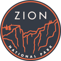 Zion National Park Round Sticker U2013 Aff 1394465 - Png Images Circle