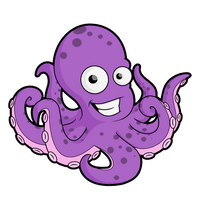 Cute Octopus Transparent - Free PNG