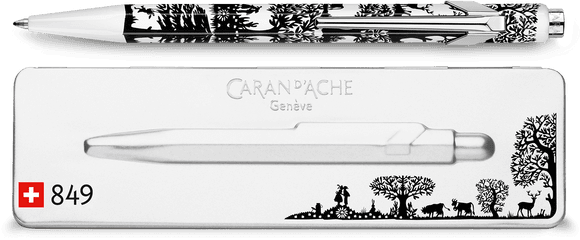 Caran Du0027ache 849 Papercut Ballpoint Pen With Matching Case - Caran D Ache Png