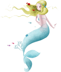 Download Art Watercolor Painting - Mermaid Drawing Transparent Background Png