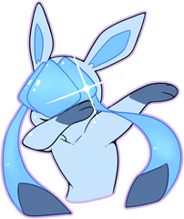 Glaceon Ofc It Gets Likes - Dabbing Glaceon Png